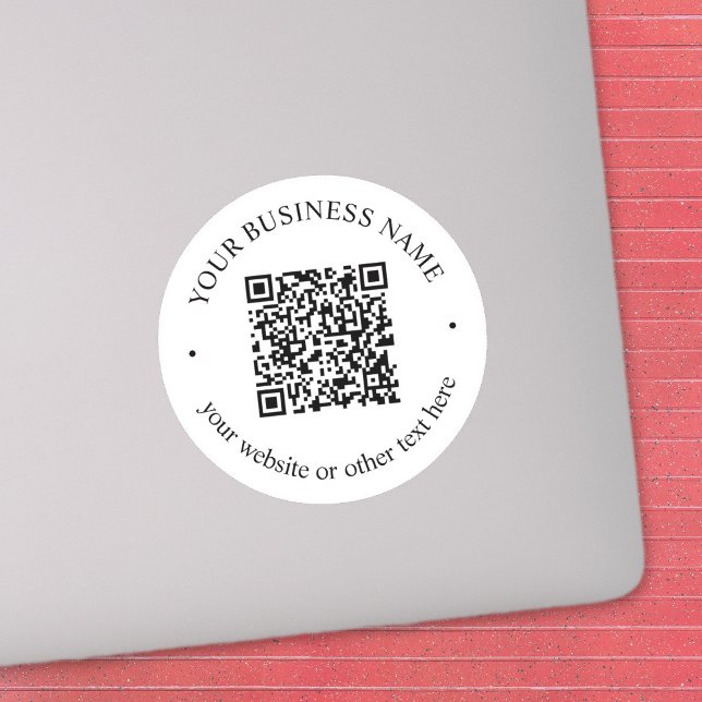 Your Uploaded QR code Plus Editable Circular Text Sticker (Creator Uploaded)