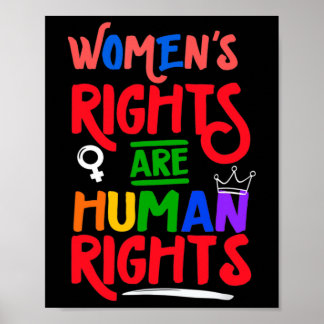 Your Uterus Feminist Women's Rights Are Human Righ Poster