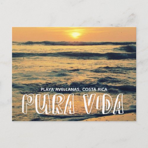 Your Vacation Photo Pura Vida Costa Rica Souvenir Postcard