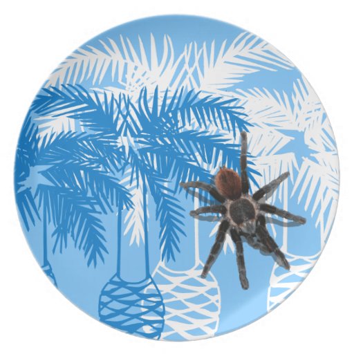 your vacation plate tarantula guest spider dinner | Zazzle