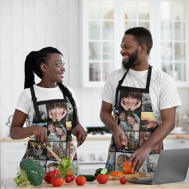 Your Vacation Year Photo Collage Apron (Creator Uploaded)