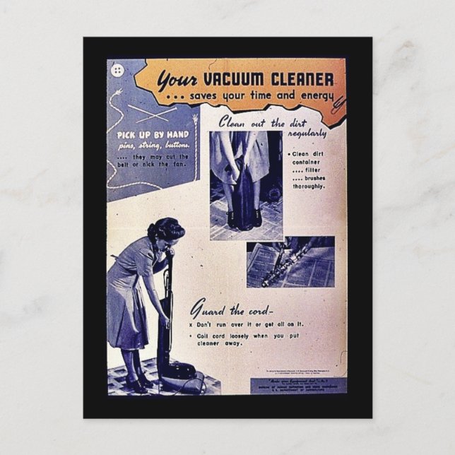 Your Vacuum Cleaner Postcard (Front)