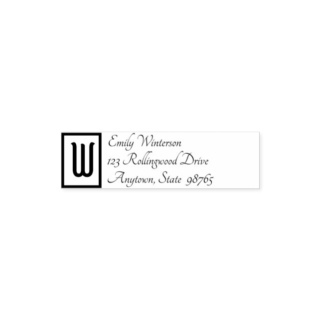 Your Very Own  Pocket Stamp -- Script Font (Design)