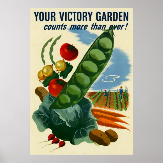 Your Victory Garden WWII Poster (in many sizes) (Front)