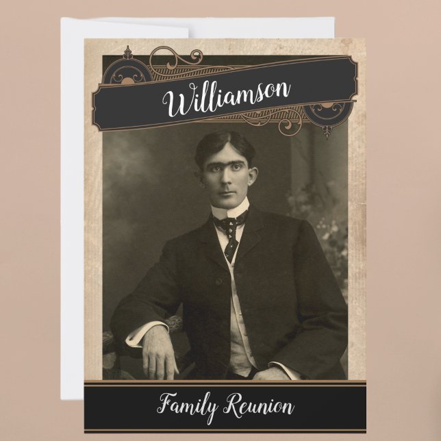 Your Vintage Photo Family Reunion Gathering Party Invitation (Creator Uploaded)