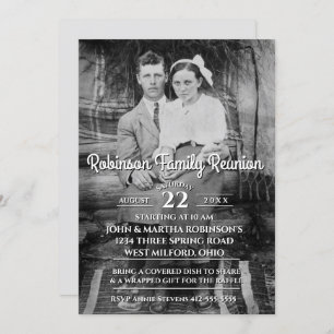Your Vintage Photo Family Reunion Invitation