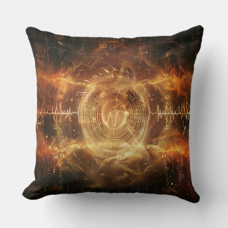 Your Voice is a Sigil — Mystical Frequency Art Throw Pillow