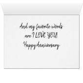 YOUR *VOICE* IS MY FAVORITE SOUND ANNIVERARY LOVE (Inside Horizontal (Bottom))