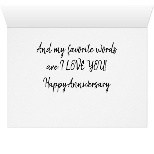 YOUR *VOICE* IS MY FAVORITE SOUND ANNIVERARY LOVE (Inside Horizontal (Bottom))