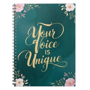 Your Voice Is Unique Notebook