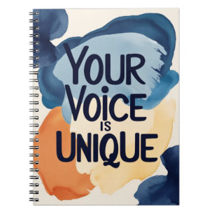 Your Voice Is Unique option 2 Notebook