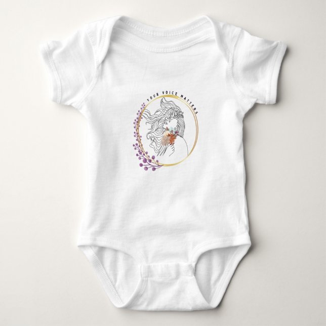 Your Voice Matters Baby Bodysuit (Front)