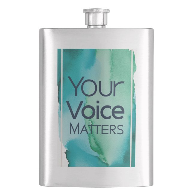 Your Voice Matters Flask (Front)