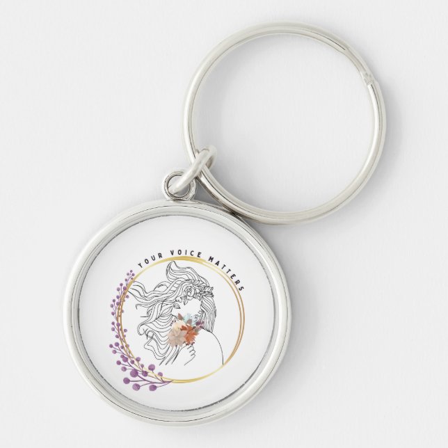 Your Voice Matters Keychain (Front)