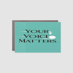 Your Voice Matters option 2 Car Magnet