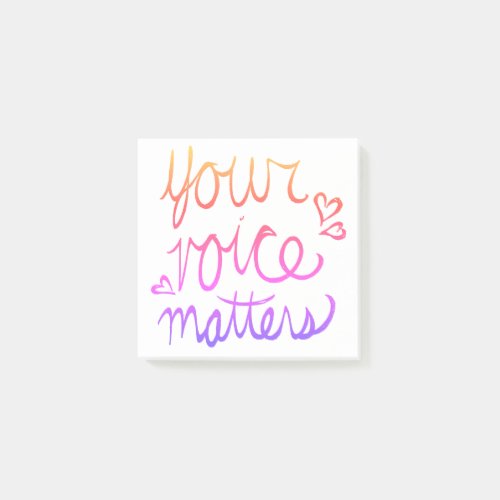 Your Voice Matters Post_it Notes