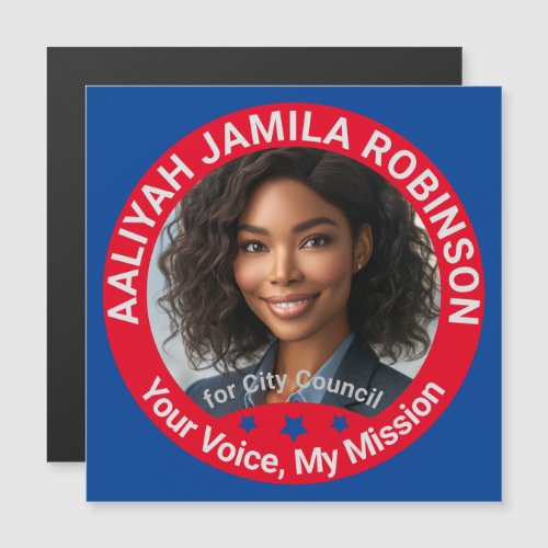 Your Voice My Mission Photo Campaign Magnetic Card