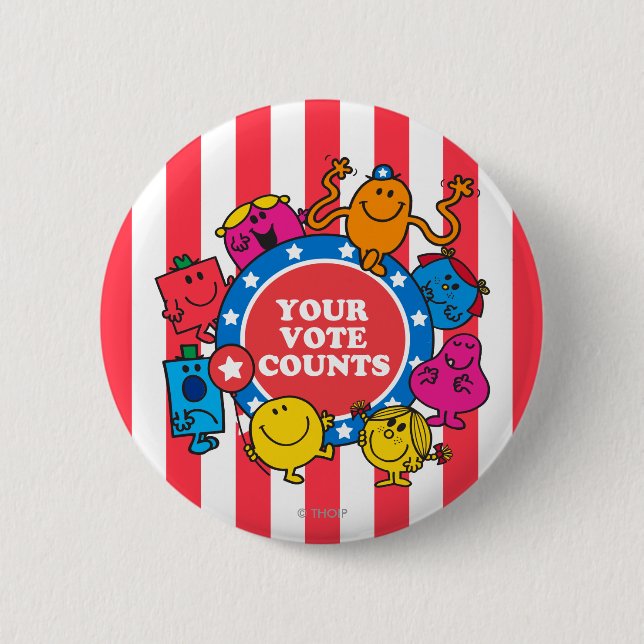 Your Vote Counts! Button (Front)