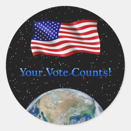 Your Vote Counts _ Multiple Products Classic Round Sticker