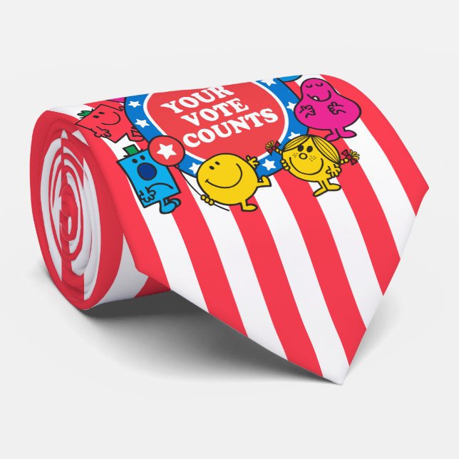 Your Vote Counts! Neck Tie (Rolled)