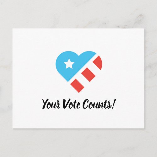 Your Vote Counts postcard
