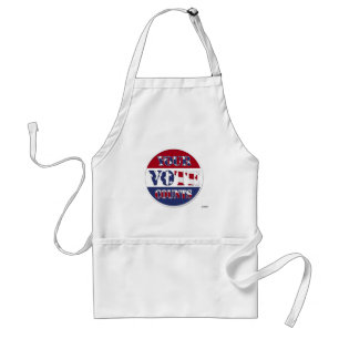 YOUR VOTE COUNTS! Round with US Flag Adult Apron