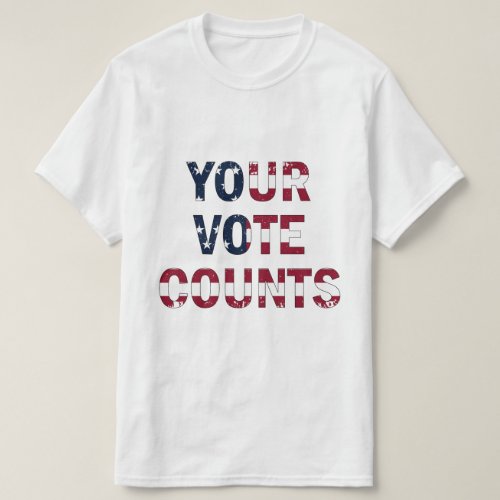 Your vote counts USA president Election  T_Shirt