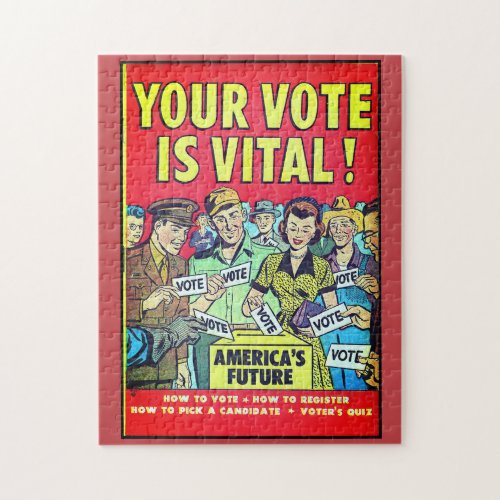 Your Vote Is Vital Jigsaw Puzzle