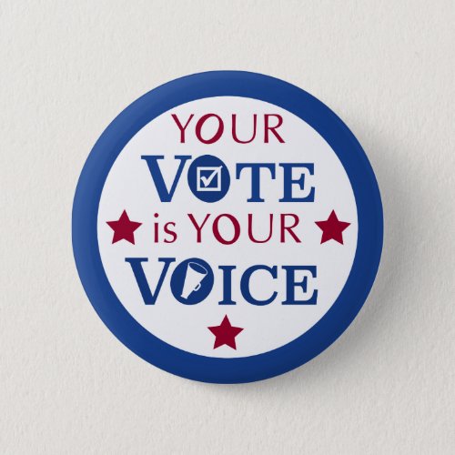 Your Vote is Your Voice Button