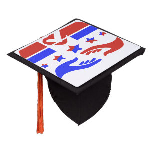 Your vote is your voice graduation cap topper