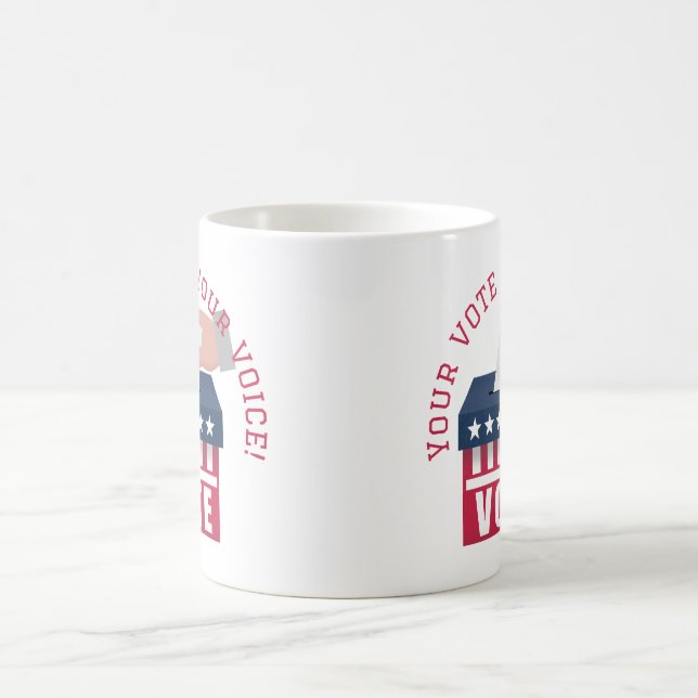 Your vote is your Voice Mug (Center)