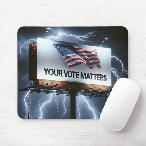 Your Vote Matters Billboard Mouse Pad
