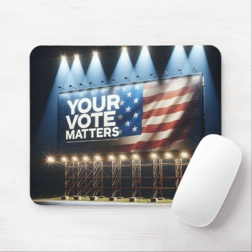 Your Vote Matters Billboard Mouse Pad