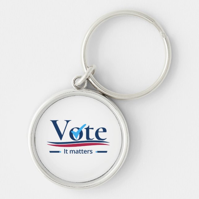 Your Vote Matters  Keychain (Front)
