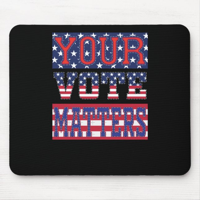 Your Vote S - Usa Sticker  Mouse Pad (Front)