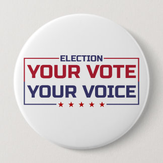 Your Vote Your Voice colored font Button