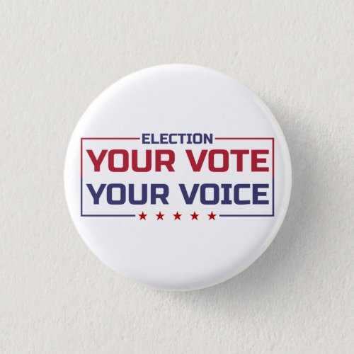 Your Vote Your Voice colored font Button
