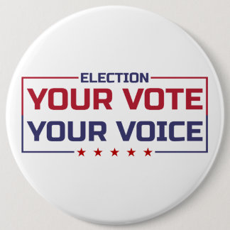 Your Vote Your Voice colored font Button