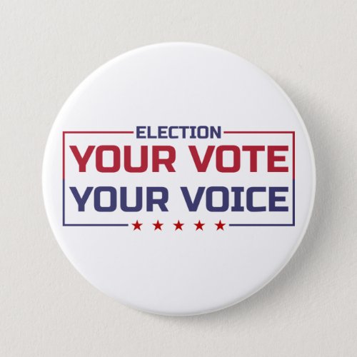 Your Vote Your Voice colored font Button