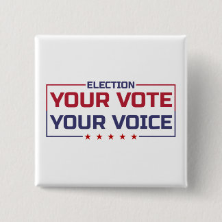 Your Vote Your Voice colored font Button