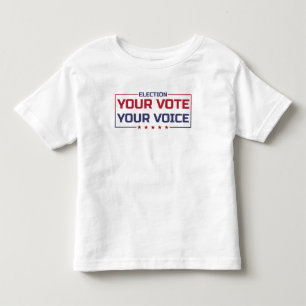 Your Vote Your Voice colored font Toddler T-shirt