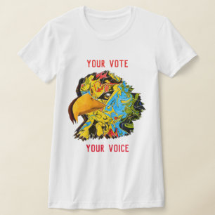 Your Vote...Your Voice Multi-Colored Eagle T-Shirt