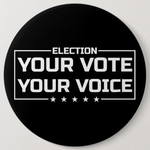 Your Vote Your Voice white font Button