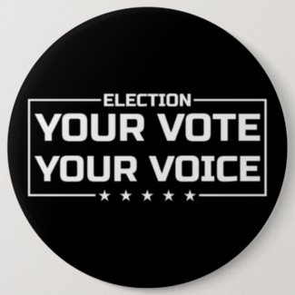 Your Vote Your Voice white font