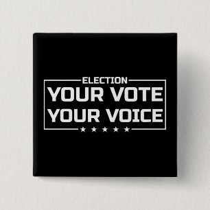 Your Vote Your Voice white font Button