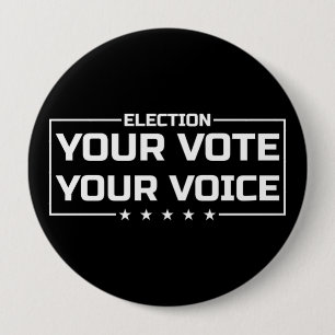 Your Vote Your Voice white font Button