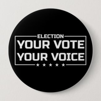 Your Vote Your Voice white font