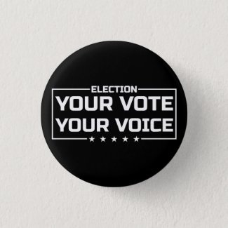 Your Vote Your Voice white font