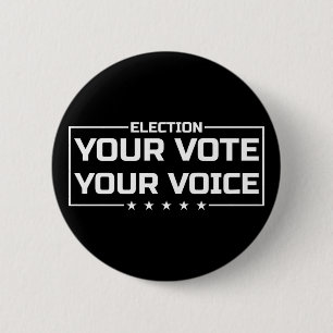 Your Vote Your Voice white font Button