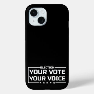 Your Vote Your Voice white font